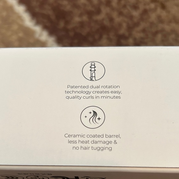 TYMO ROTA 1” Ionic Rotating Pink Curling Iron - Picture 13 of 15